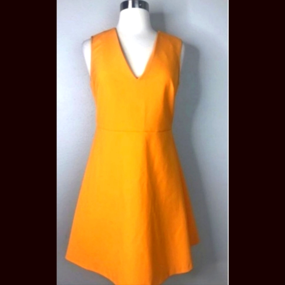 Zara Orange Skater Dress